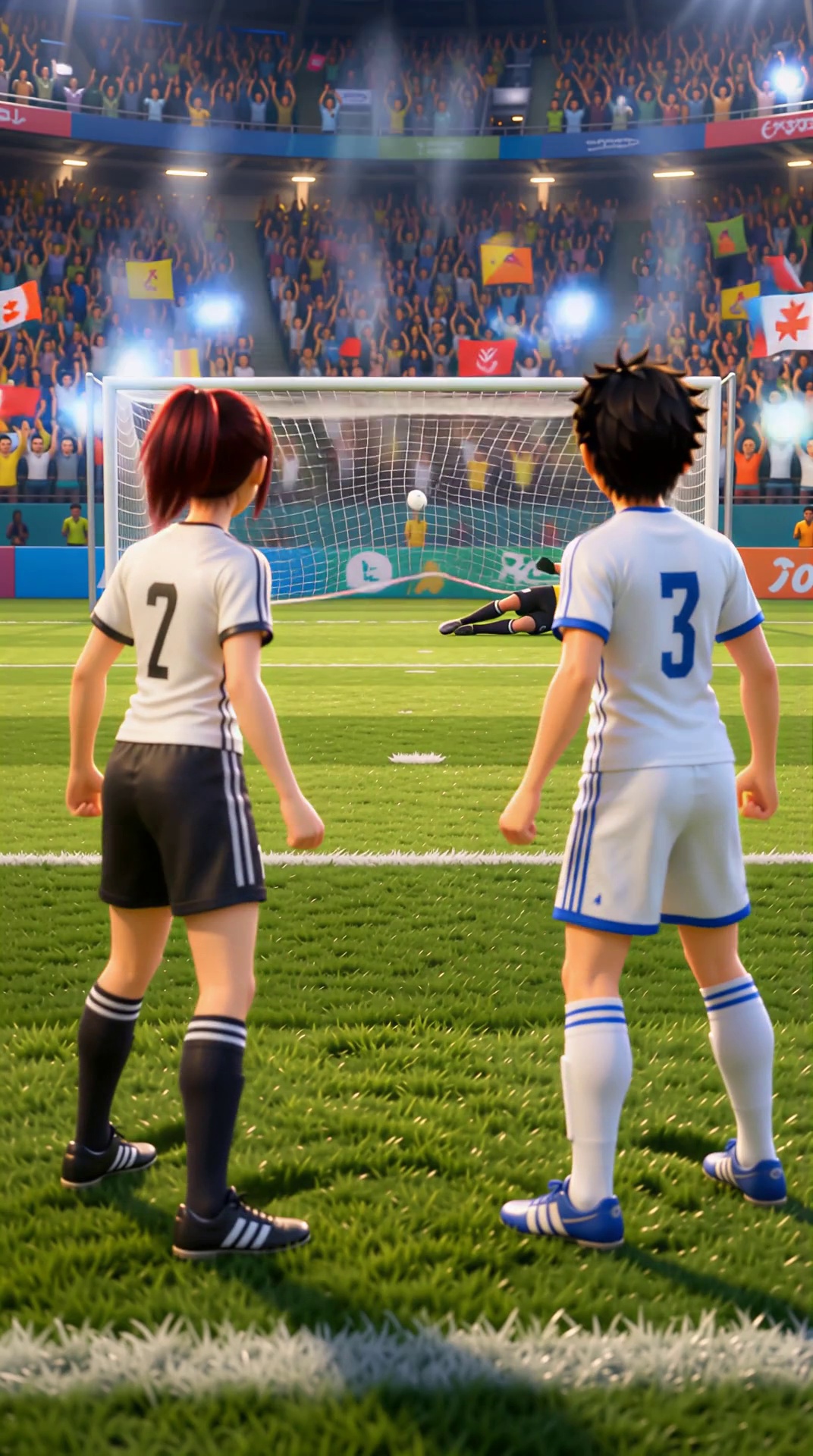 Dual Overhead Kick Shot