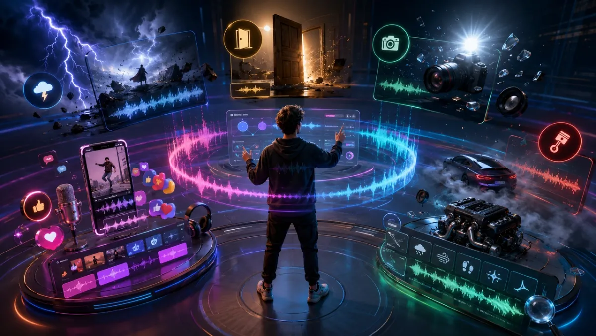 Text-to-audio versus video-to-audio AI sound effect workflow