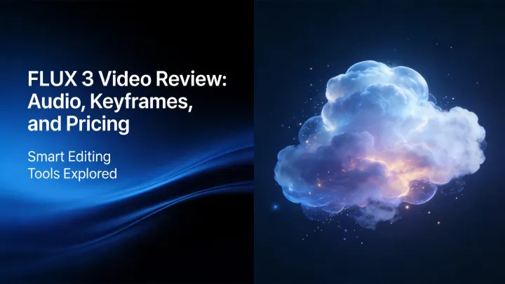 FLUX 3 Video im Test: Audio, Keyframes und Preise