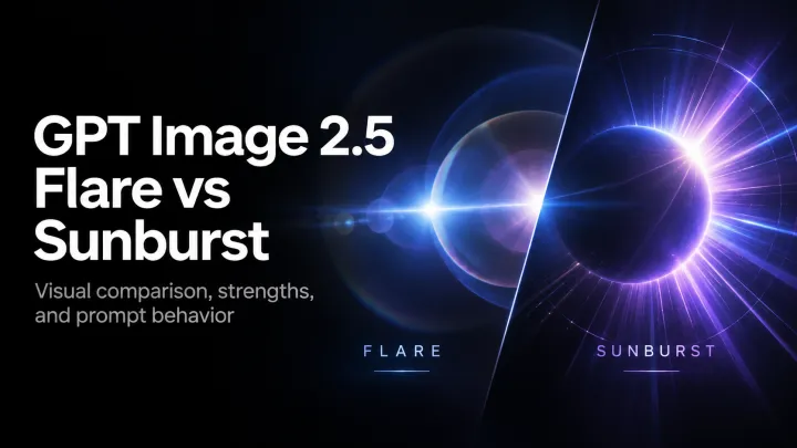 GPT Image 2.5 Flare vs. Sunburst: Welches Modell passt?