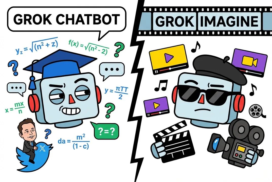 Grok chatbot vs Grok Imagine