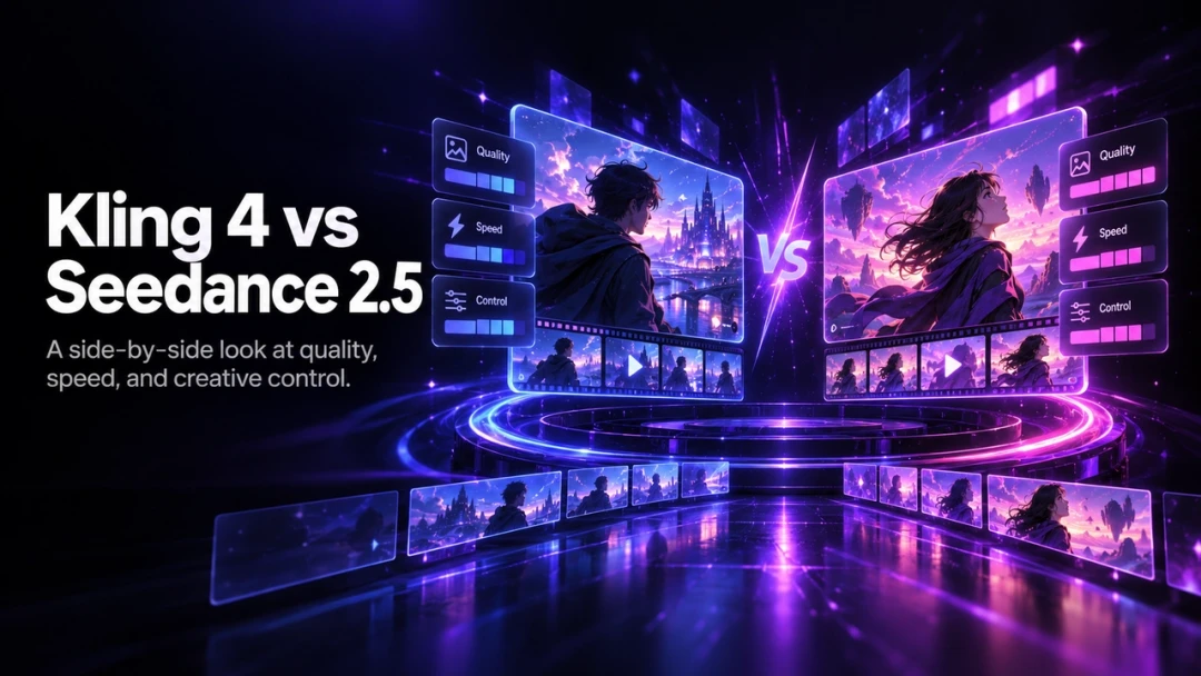 Kling 4.0 vs Seedance 2.5: perbandingan model video AI