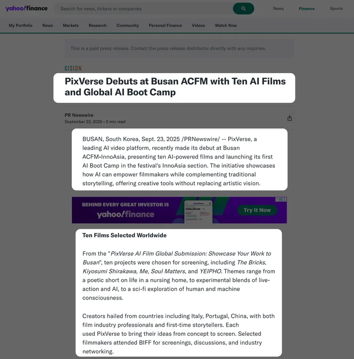 Promoting creators' work through various PR coverage and events