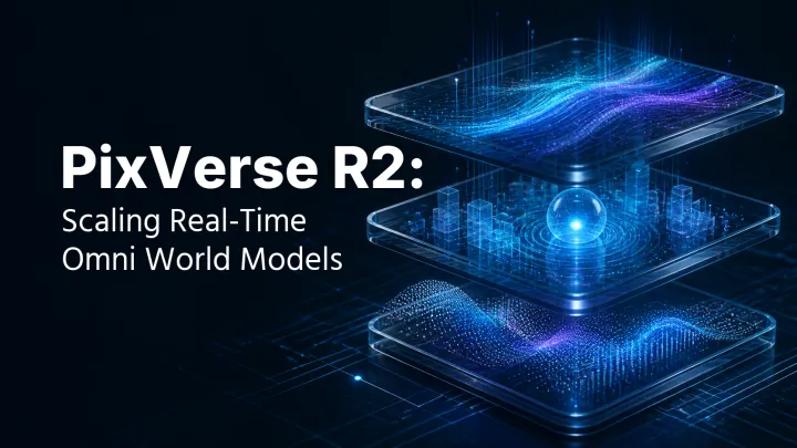 PixVerse R2 research cover for scaling real-time omni world models