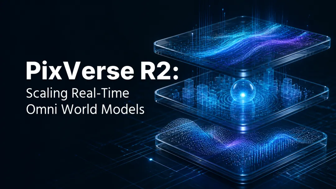PixVerse R2 英文研究封面：扩展实时全模态世界模型