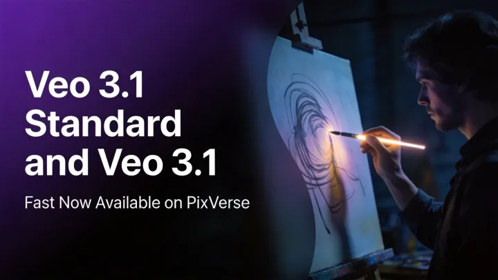 Veo 3.1 Standard und Veo 3.1 Fast Jetzt auf PixVerse Verfügbar