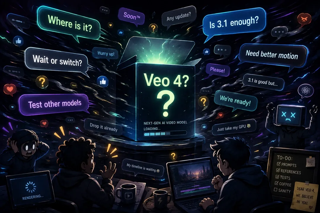 กระแส Reddit ของ Veo 4 release — ความคิดเห็นจากฟอรัมครีเอเตอร์และความใจร้อนรอบโมเดลวิดีโอ AI Google Veo รุ่นใหม่ที่กำลังโหลด