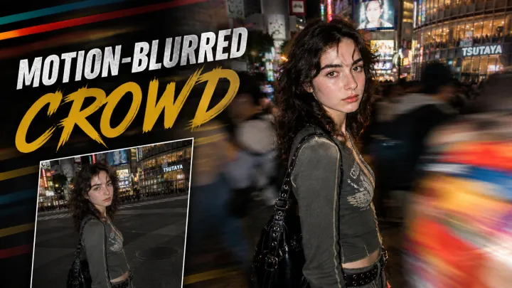 Motion-Blurred Crowd Effect