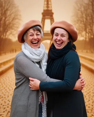 Beret & Eiffel Tower